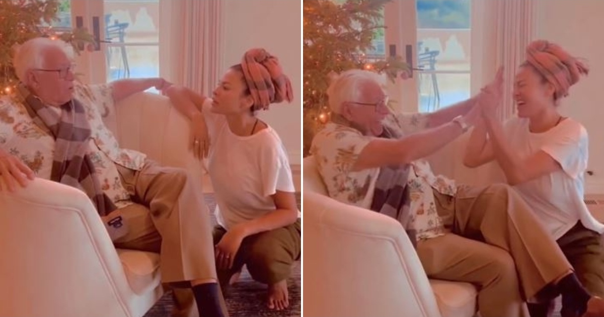 Eva Mendes and her Cuban father captured the networks with a funny video
