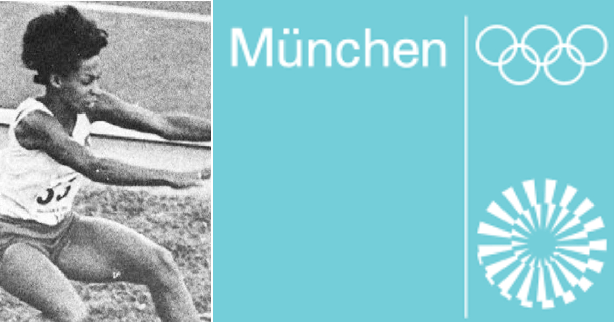 Marcia Garbey en la Olimpiada de Munich 1972 © Olympedia y Wikipedia