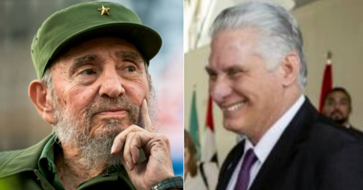 Fidel Castro y Miguel Díaz-Canel © Redes Sociales