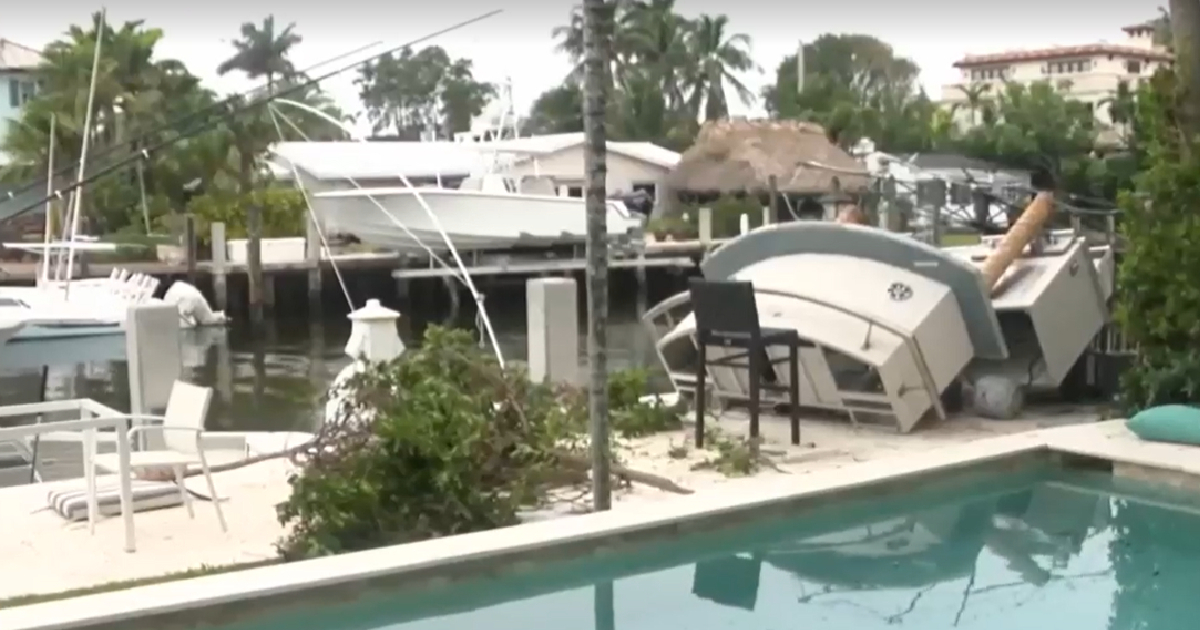 Daños del tornado en Fort Lauderdale © Captura de Video/Local 10 News