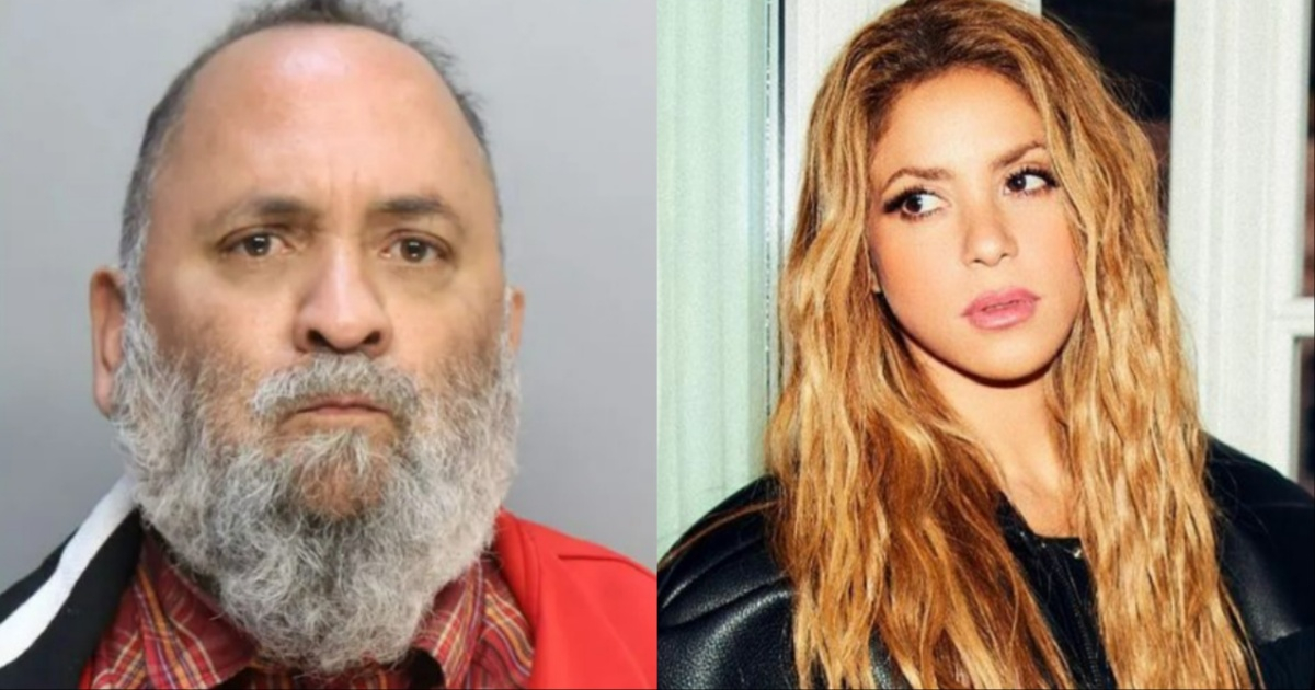 Daniel John Valtier y Shakira © Miami-Dade Corrections and Rehabilitation y Instagram / Shakira