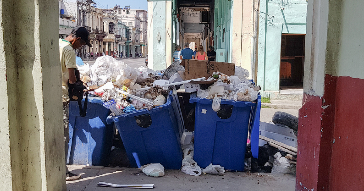 Contenedores de basura en La Habana © CiberCuba
