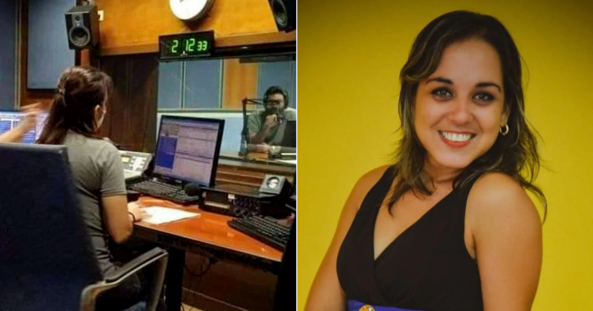 Lianet Uley Suárez, directora de información de la radio cubana © X / @perdomosorio - Facebook / Edmundo Dantés Junior