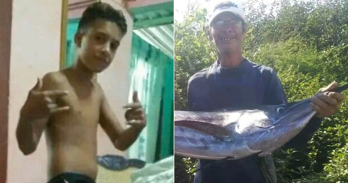 El menor, Alexander Turiño Nualla (i) y el pescador, Jacinto Octavio Rivero Li (d) © Collage Redes sociales