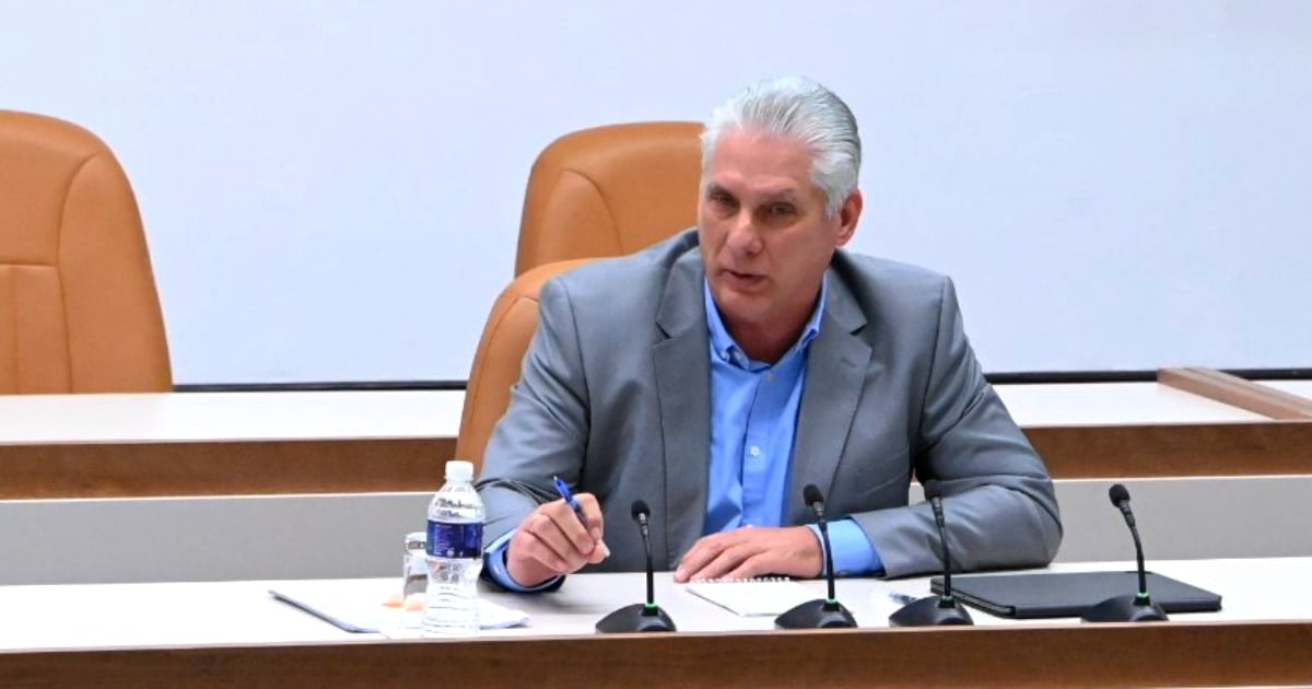 Miguel Díaz-Canel durante su intervención © Presidencia de Cuba