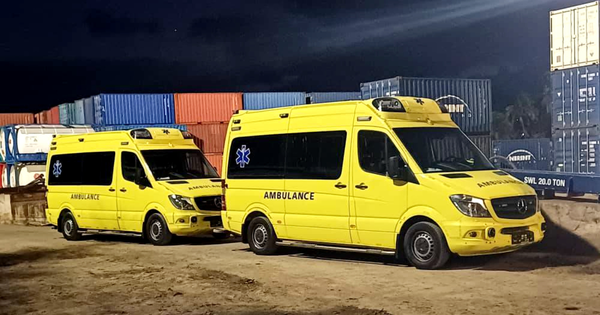 Ambulancias donadas por Nirint © Facebook / Alexei Martínez