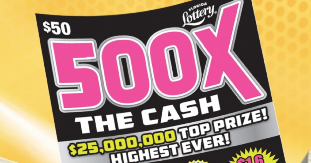 500X THE CASH © Lotería de Florida / Facebook 