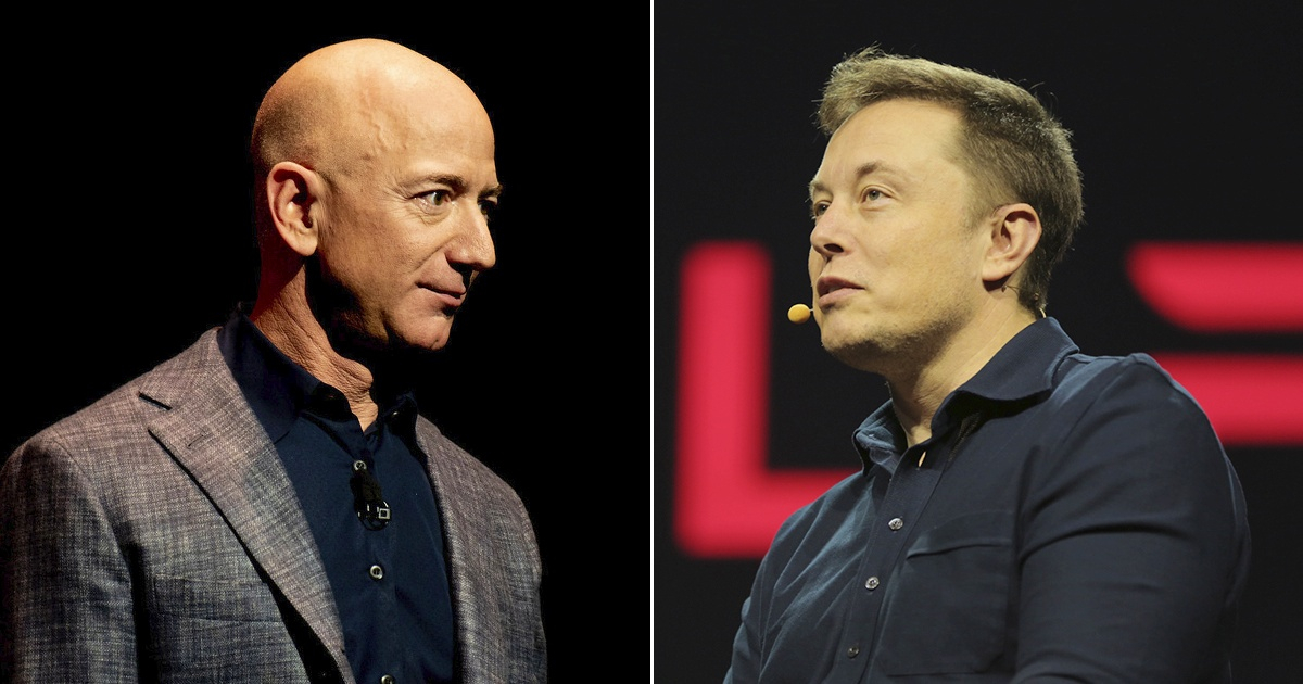 Jeff Bezos (i) y Elon Musk (d) © Flickr