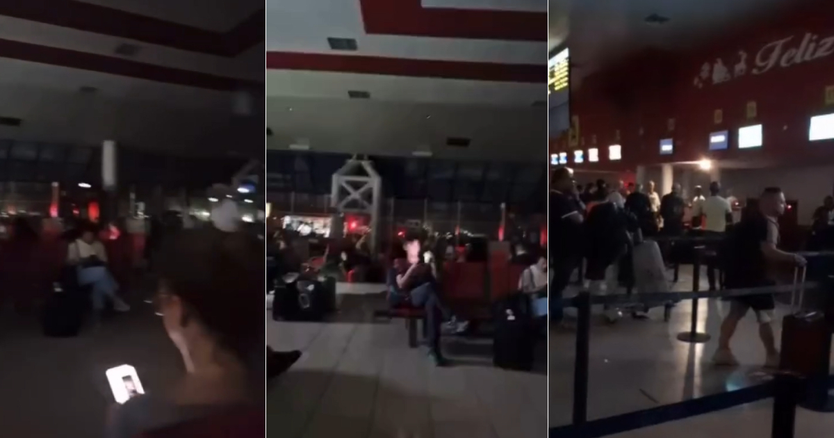 A blackout at the Jose Marti Airport in Havana left passengers stunned
