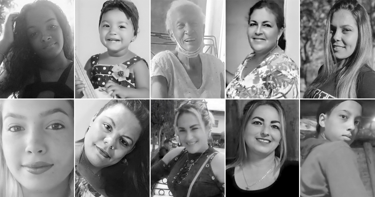 Víctimas de feminicidio en 2023 © Collage CiberCuba