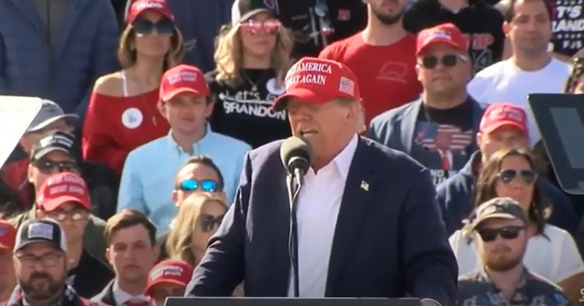 Donald Trump en un mitin en Ohio © Captura de video de YouTube de WCPO 9