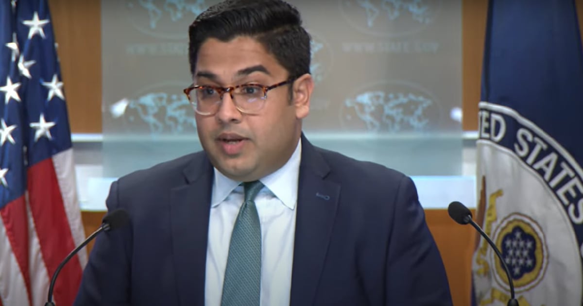 Vedant Patel, portavoz adjunto principal del Departamento de Estado © Captura de video Youtube/U.S. Department of State