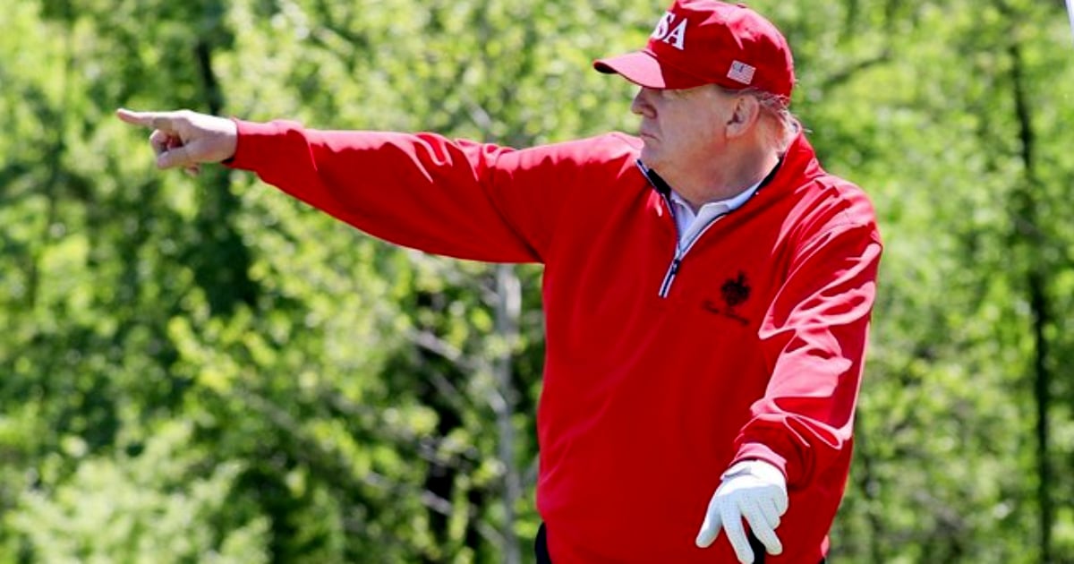 El expresidente Donald Trump jugando al golf en Florida © Wikimedia Commons