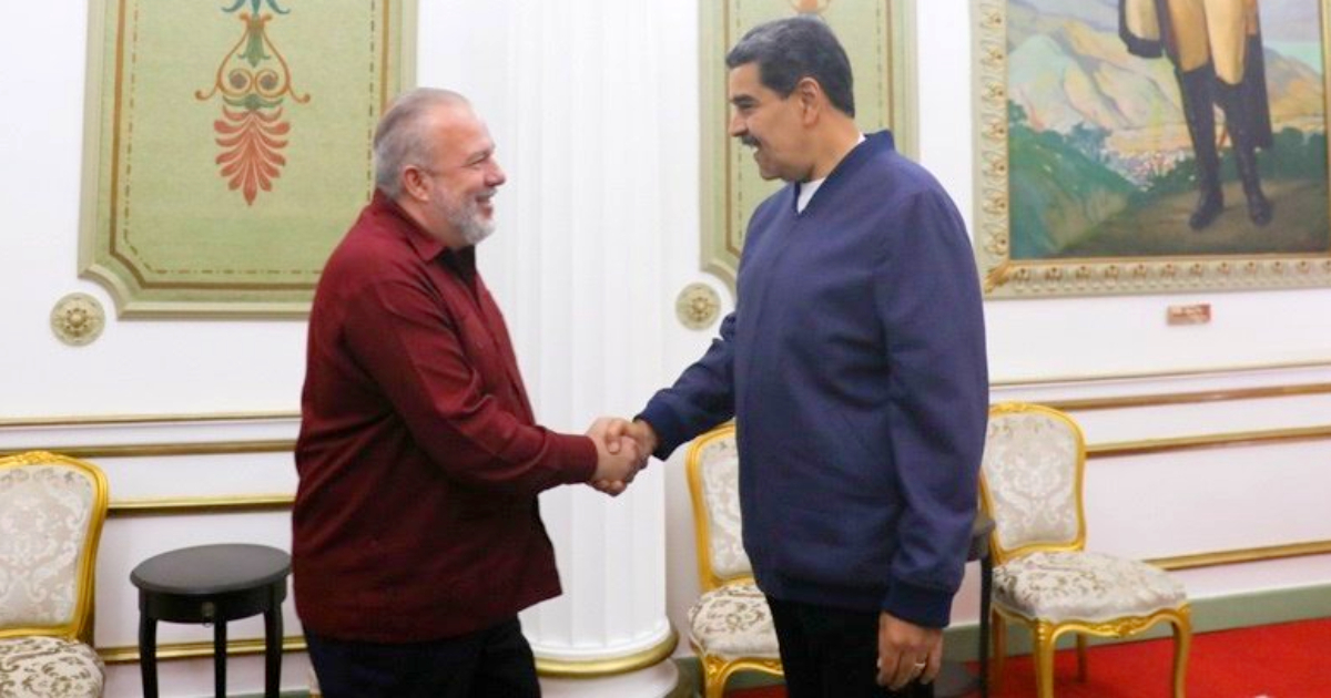 Manuel Marrero Cruz es recibido por Nicolás Maduro © X / @MMarreroCruz 