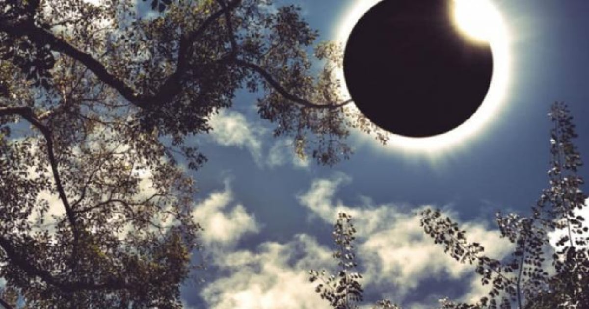 Eclipse total de Sol © Facebook/Ministerio de Ciencia, Tecnología y Medio Ambiente de Cuba