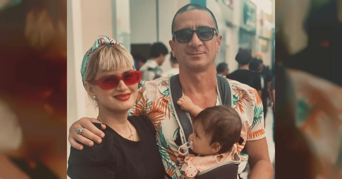 David Blanco con su niña y su pareja © Instagram / David Blanco