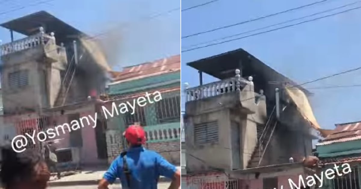 Incendio en vivienda en la ciudad de Santiago de Cuba © Facebook/Yosmany Mayeta Labrada