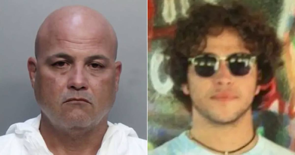 David Contreras disparó mortalmente a su hijo Eric Contreras, de 21 años © Miami Dade Corrections & Rehabilitation y captura/NBC Miami