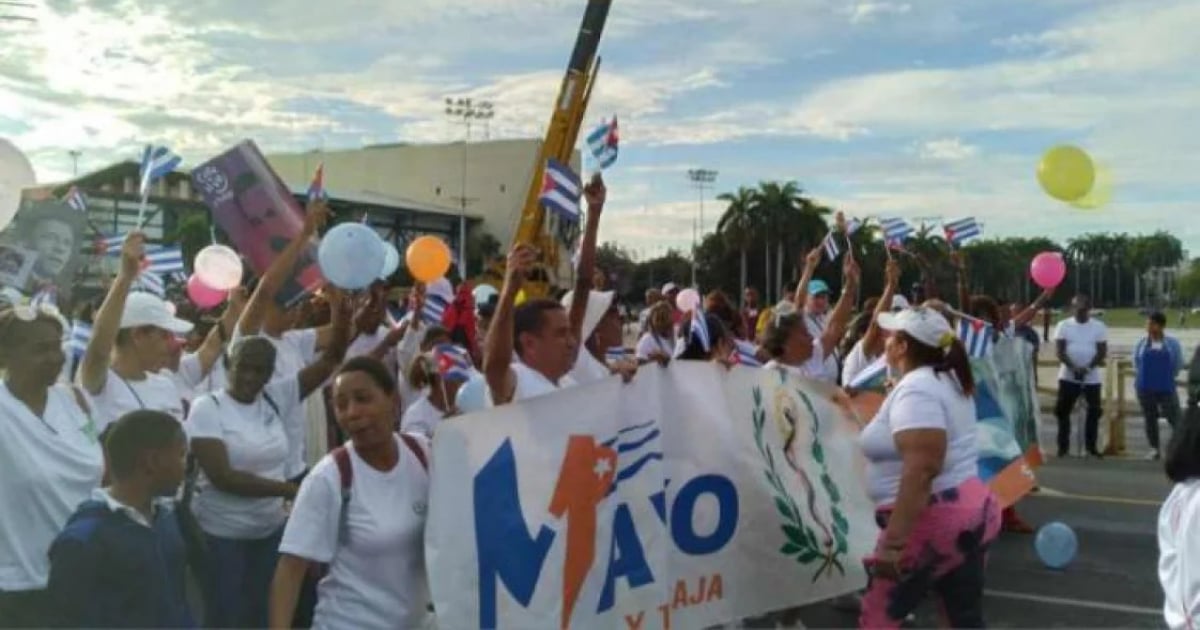 Marcha por el Primero de Mayo en La Habana © Granma / Luis Alberto Portuondo