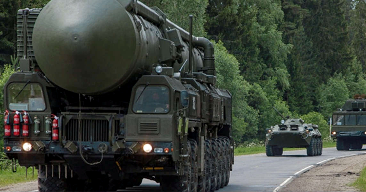 Trasporte de un misil estratégico ruso, en julio de 2021 © Ministerio de Defensa de Rusia