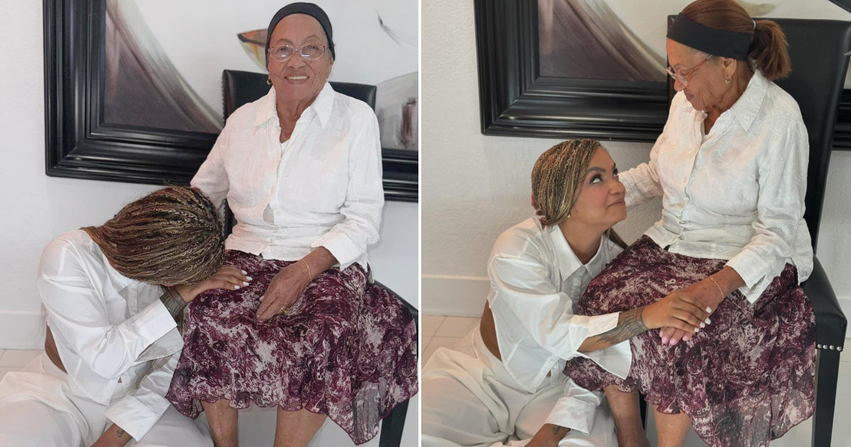 Seidy La Niña con su abuela © Instagram / Facebook Seidy La Niña