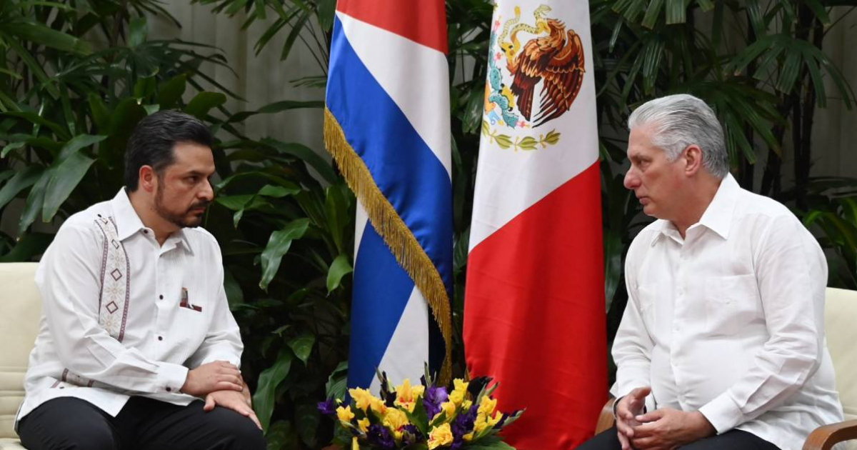 Zoé Robledo Aburto y Miguel Díaz-Canel © Presidencia Cuba