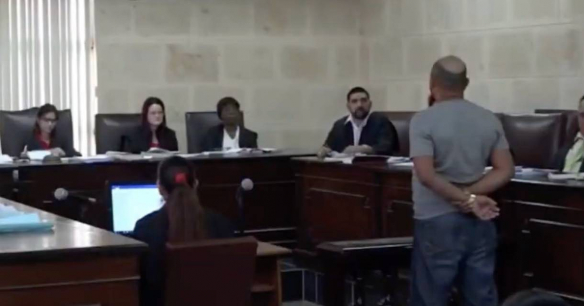 Acusado en el Tribunal Provincial de La Habana © Captura de video/NTV