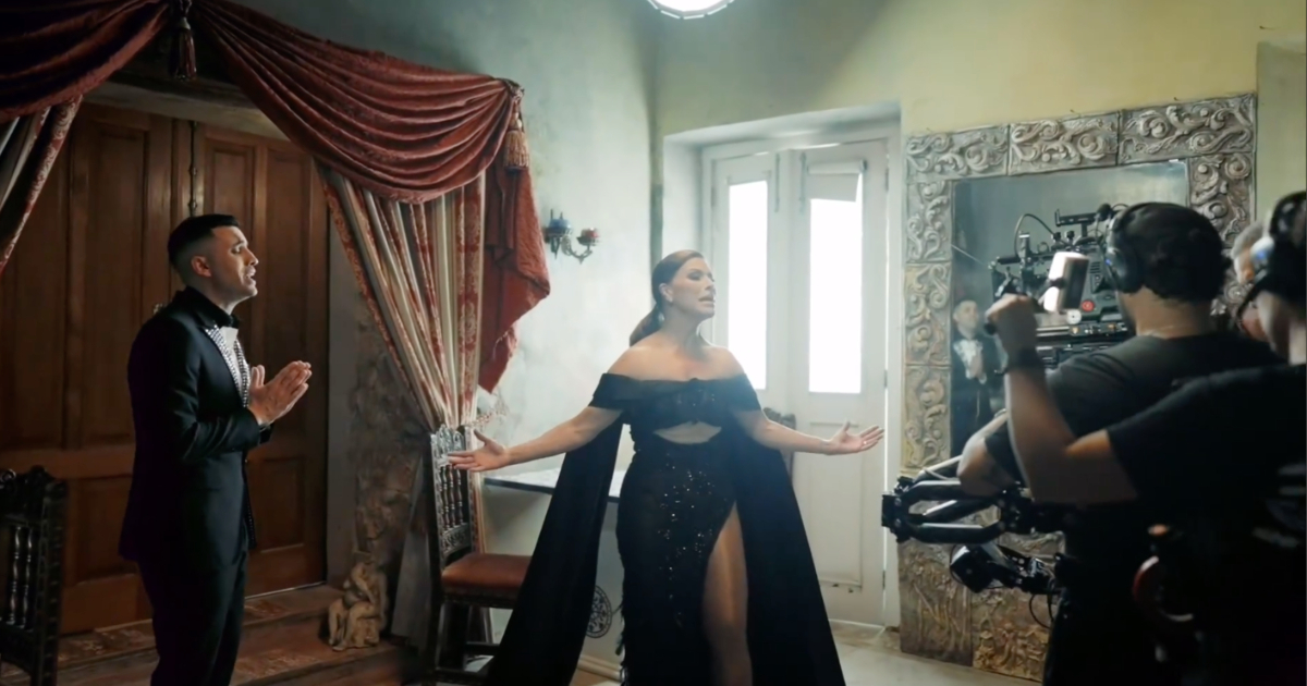 Olga Tañón Shares New Behind-the-Scenes Footage from Recent Music Video with Lenier Mesa