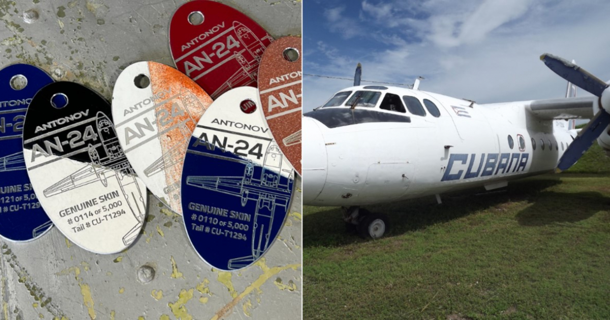 Cubana Plane Hijacked in 2003 Turned into Collectible Tags in the U.S.