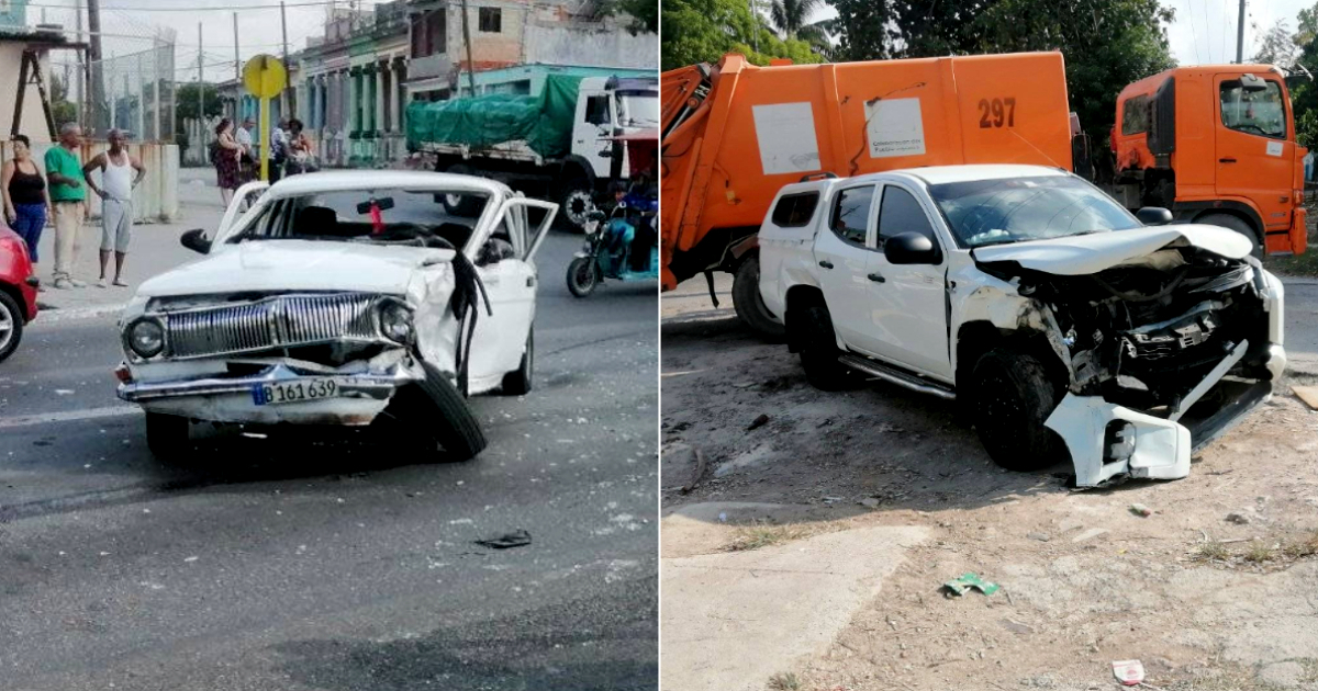 Major Accident on Vía Blanca Involving a Volga Car and a Mitsubishi Truck