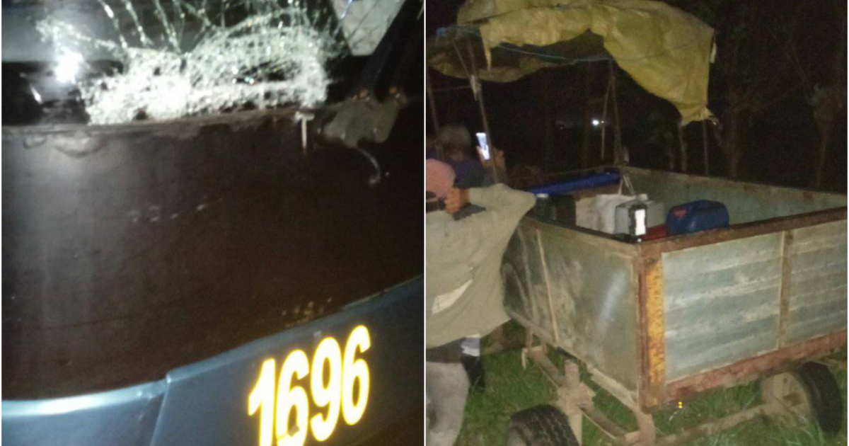 Bus Collides with Unlit Horse-Drawn Carriage on Cuban Highway