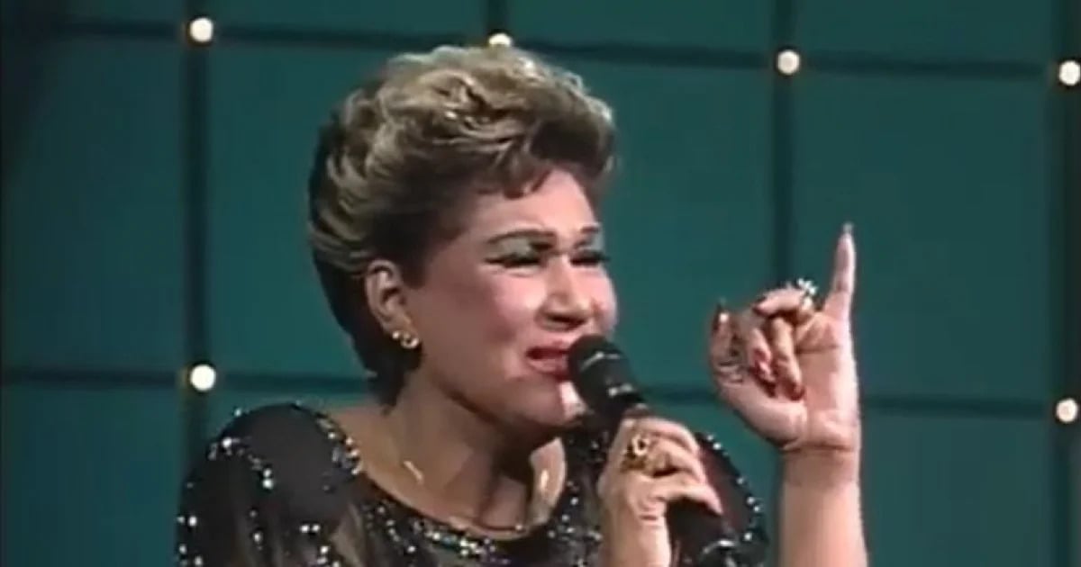 Olga Guillot en la televisión en Chile en 1989 © Captura de video de YouTube de Juan José Sanhueza Peña