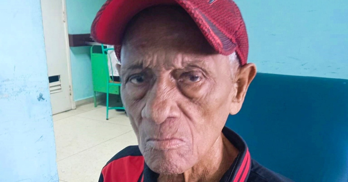 Anciano que está en paradero desconocido en Santiago de Cuba © Facebook/Yosmany Mayeta Labrada