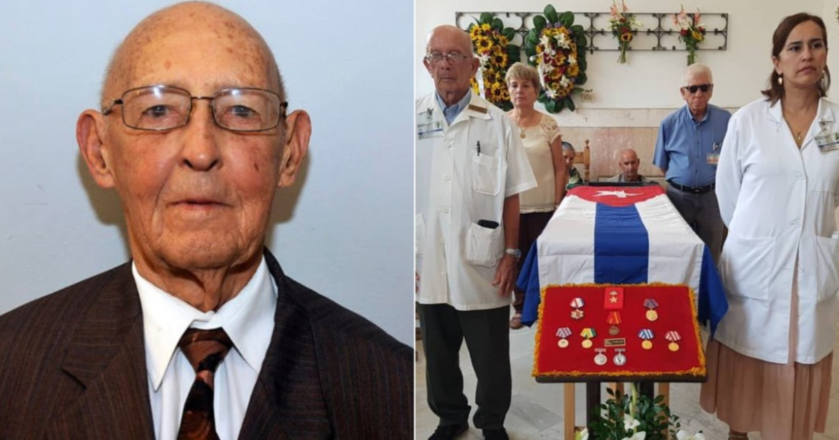 Pablo Orlando Nodarse Pérez y homenaje de sus compañeros © Hospital Clínico Quirúrgico "Hermanos Ameijeiras" / Facebook