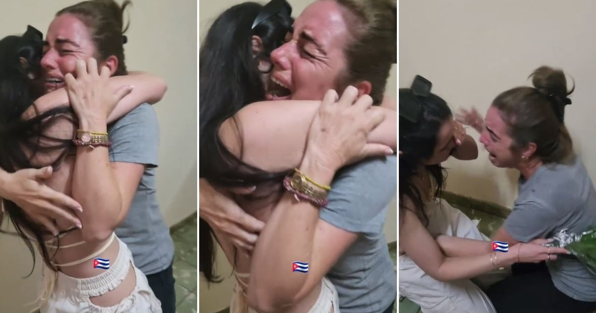 Reencuentro sorpresa en Cuba: hija conmueve a su madre hasta las lágrimas