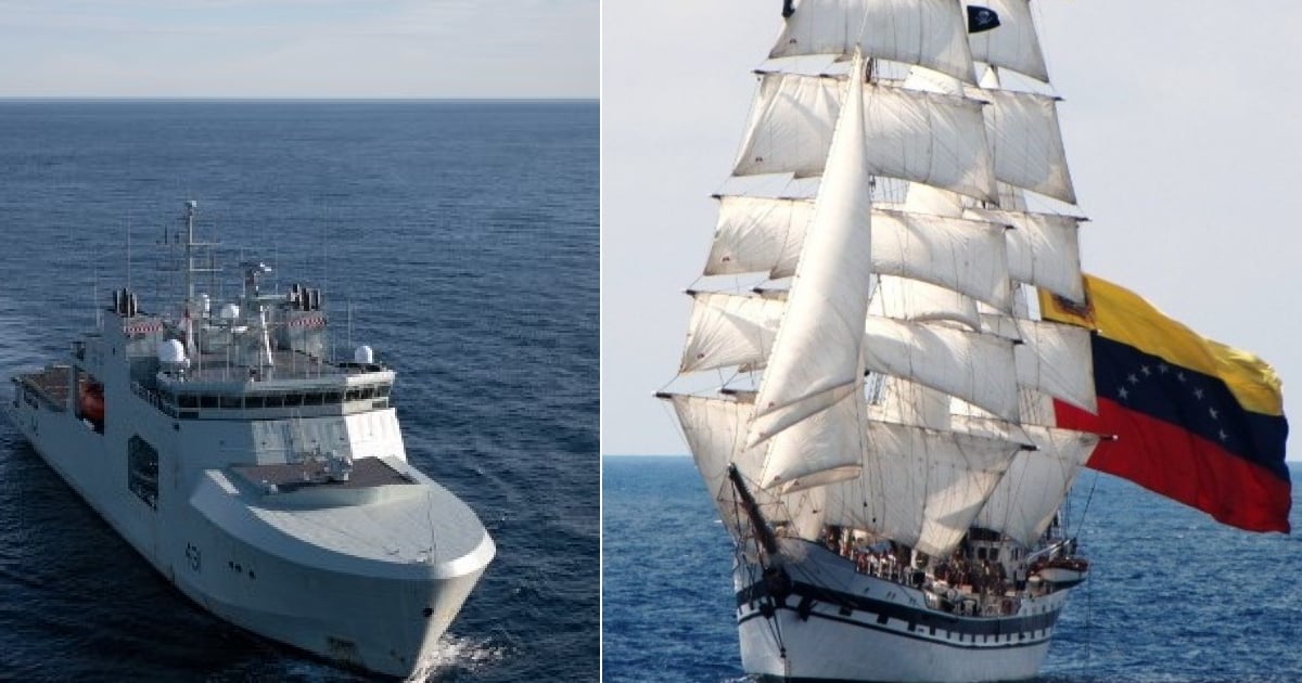 Buques “HMCS Margaret Brooke” y "Simón Bolívar" © Gobierno de Canadá y MINCYT
