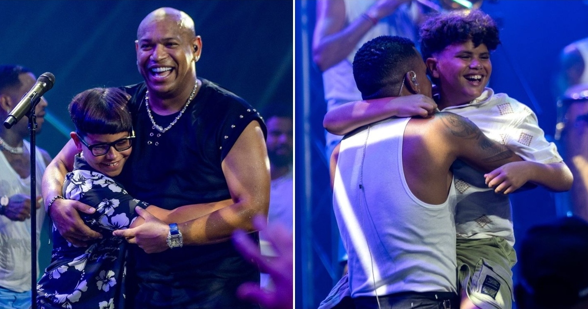 Alexander Delgado and Randy Malcom Bring Their Kids Onstage During Punta Cana Concert