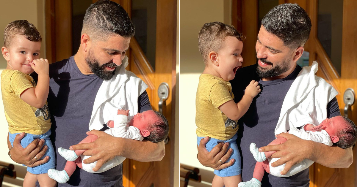 Alejandro Cuervo Celebrates Father's Day with His Sons Bastian and Aston