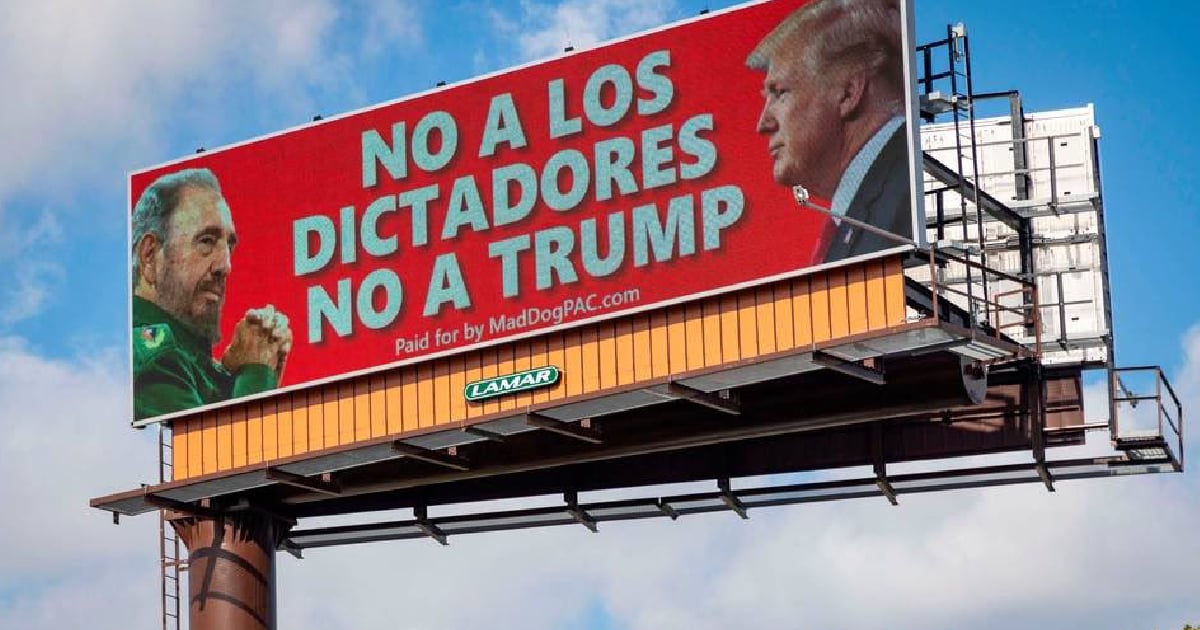 Trump-Castro Billboard to be Taken Down in Miami