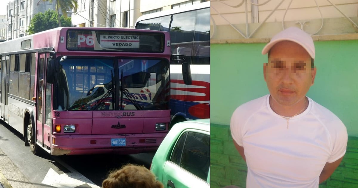 Alleged Pickpocket Arrested for Stealing Phone from Cuban Woman on P6 Bus in Havana