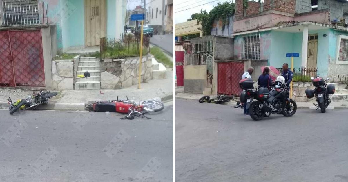 El accidente involucró dos motocicletas © Collage Facebook / Yosmany Mayeta Labrada 