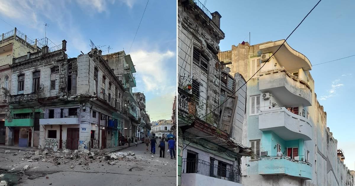 Partial Collapse of Historic Building in Central Havana