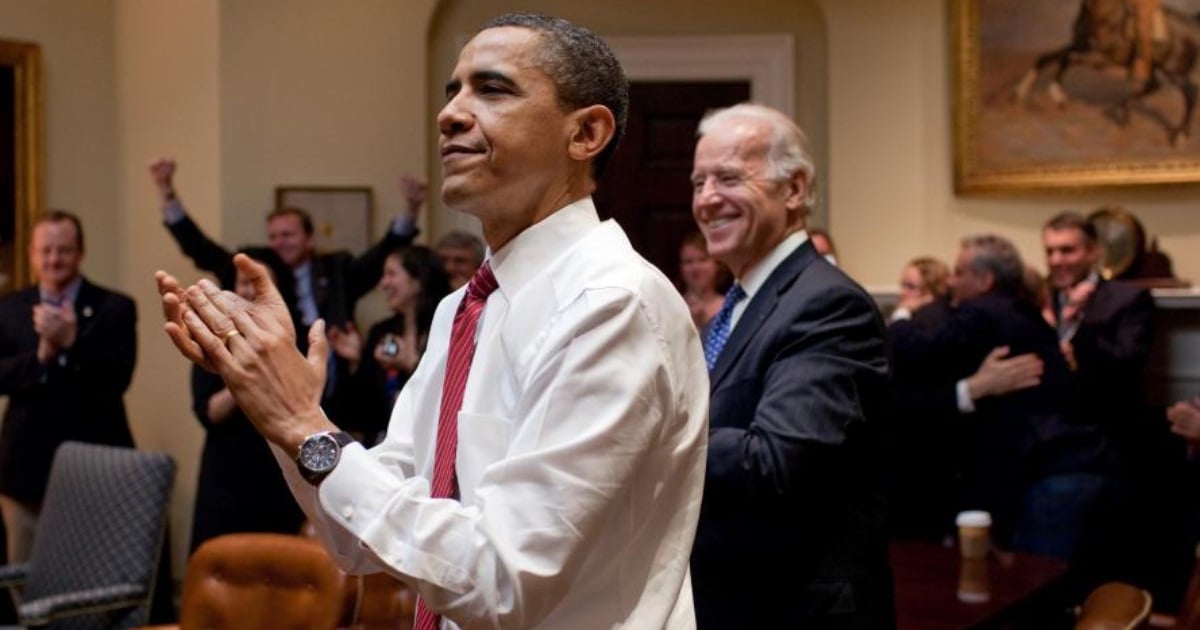 Barack Obama con su entonces vicepresidente Joe Biden © X / Barack Obama