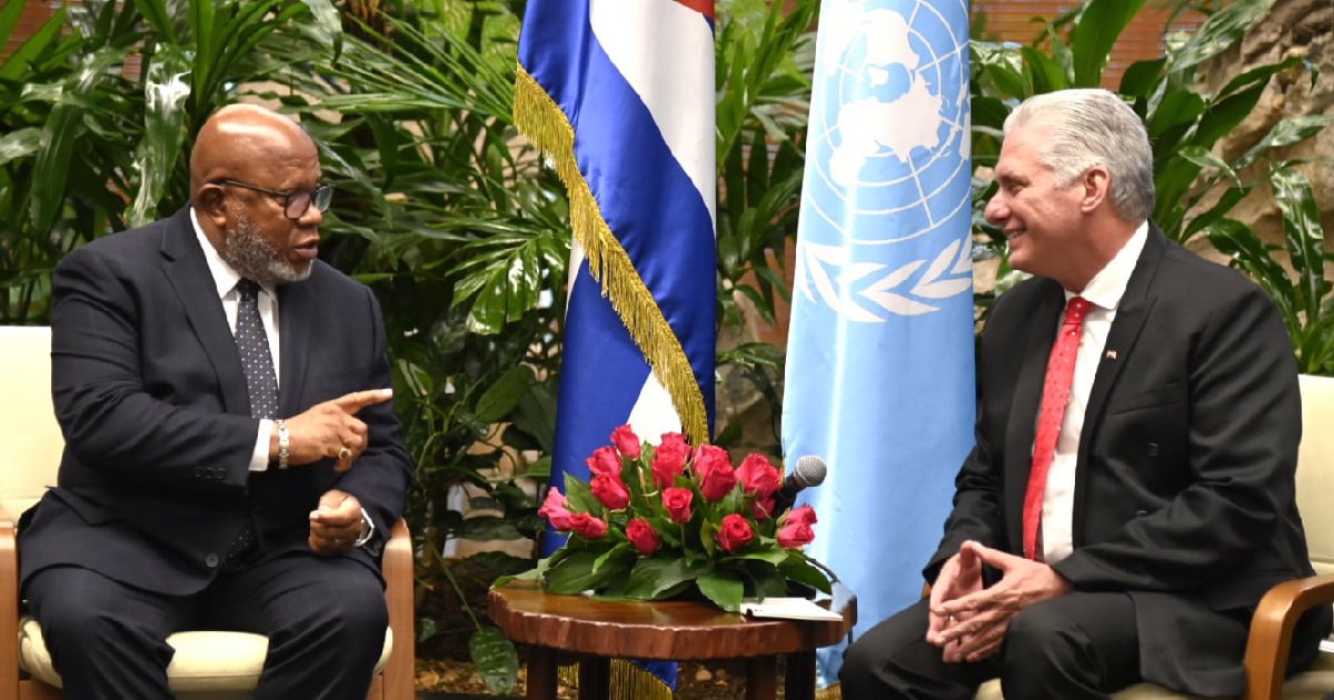 Dennis Francis y Miguel Díaz-Canel en La Habana © X/UN GA President