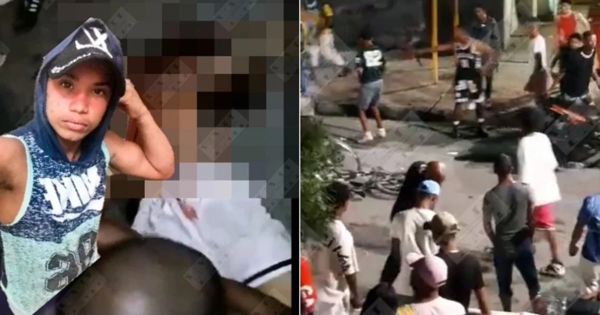 Dagner Lara Villalón y pelea en la que fue asesinado © Captura de video de Facebook de Yosmany Mayeta Labrada
