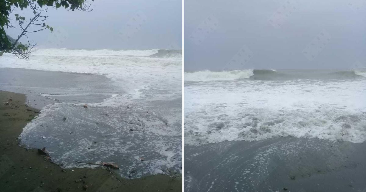 Rough Seas Hit Guamá Coast as Hurricane Beryl Approaches