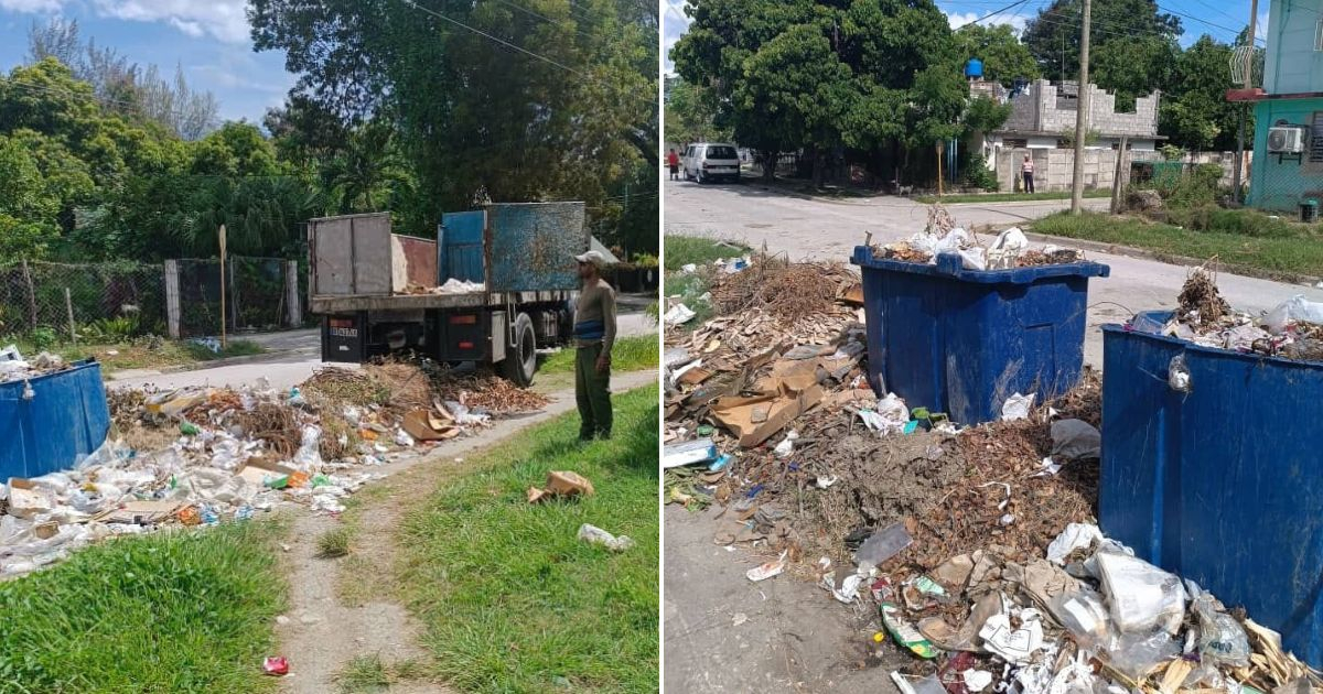 Basura en las calles de Guantánamo © Collage Facebook / Miguel Noticias