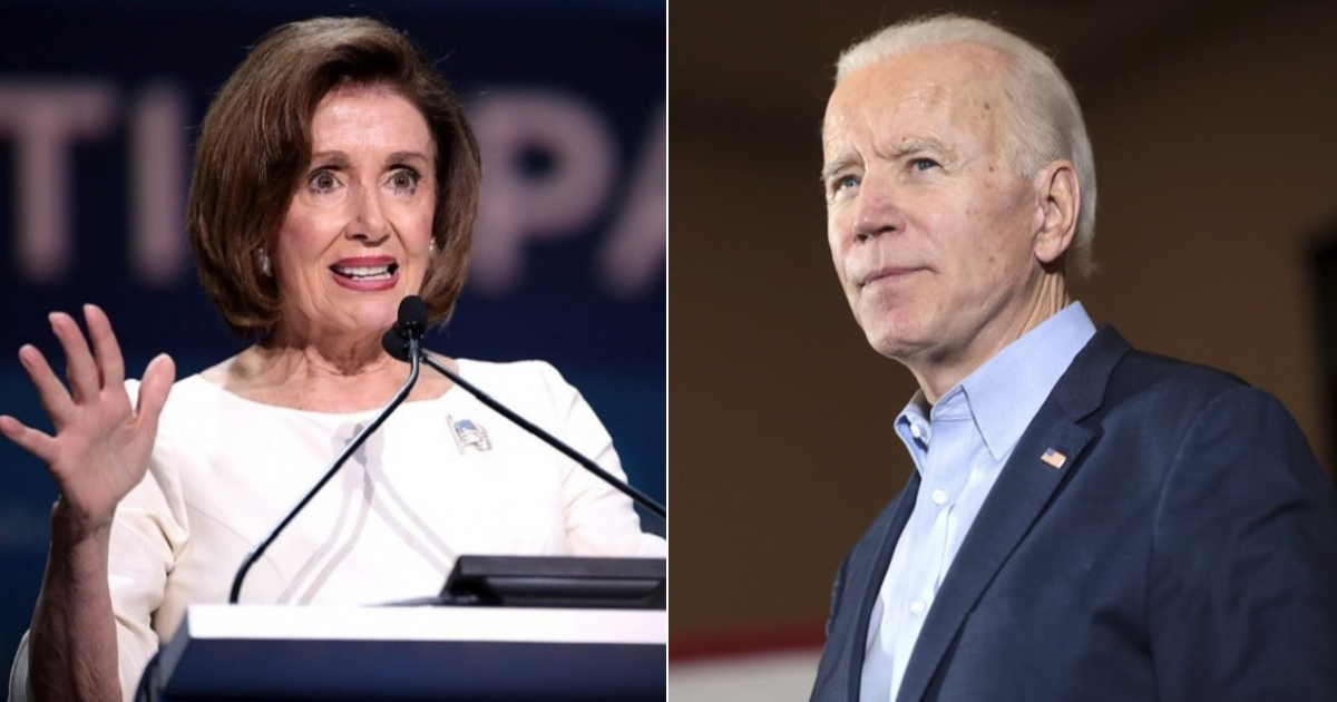 Nancy Pelosi y Joe Biden © Wikimedia Commons y The White House