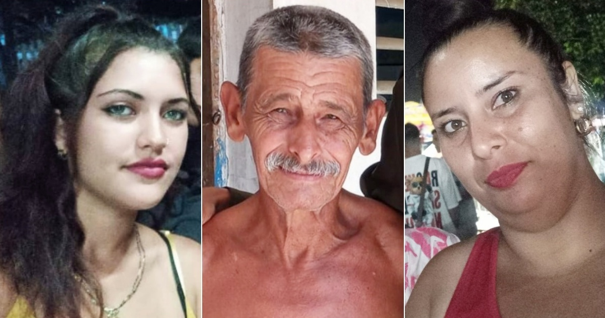 De izquierda a derecha las tres víctimas: Vecina, el anciano asesinado y la expareja del agresor © Collage Redes sociales