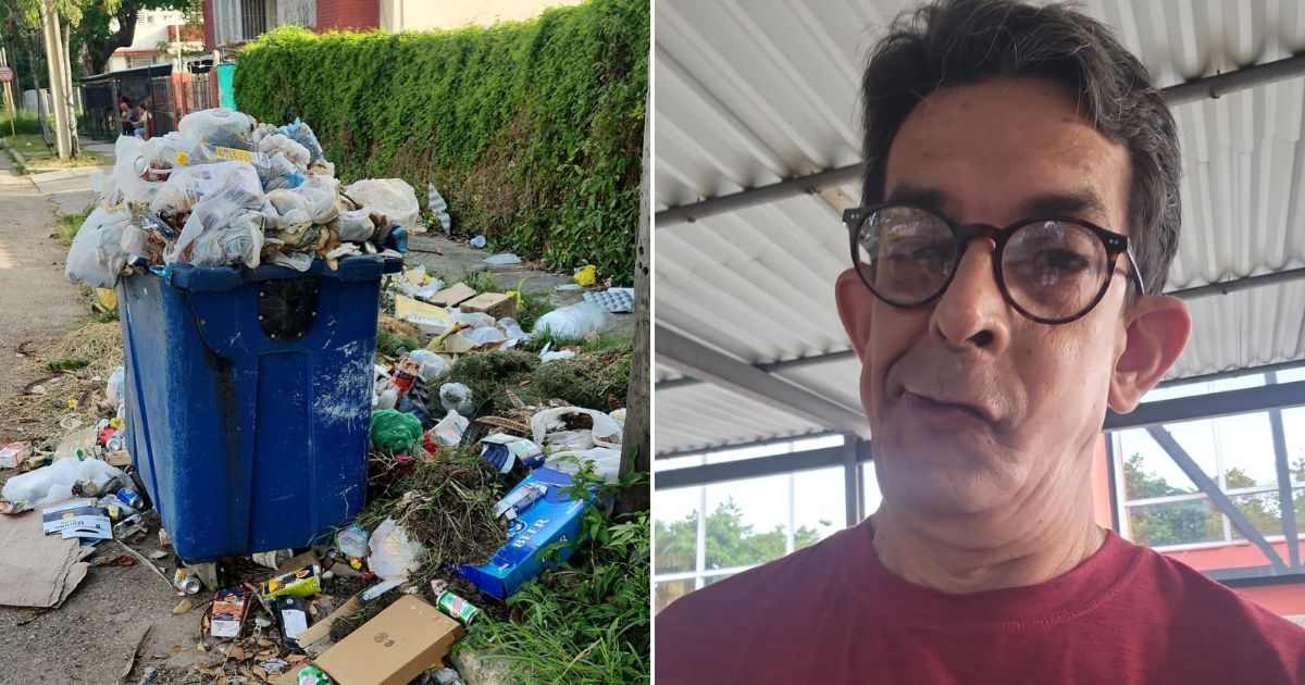 Ulises Toirac denuncia la acumulación de basura en La Habana © Collage Facebook / Ulises Toirac 